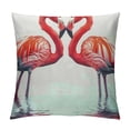 thumbnail image 1 of Nawypu Flamingo Pillowcase Tropical Bird Pillow Cover Square Pillow Case Home Decorative Sofa Bedroom Livingroom, 1 of 5