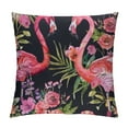 thumbnail image 1 of Nawypu Flamingos Throw Pillow Covers Set of  Tropical Leaves Flowers Birds Decorative Pillowcases Soft Cushion Covers for Sofa Couch Bed Home Decor,, 1 of 5