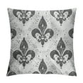thumbnail image 1 of Nawypu  Fleur De Lis Throw Pillow Cushion Cover, Lily Pattern Classic Retro Royal Vintage European Iris Ornamental Art, Decorative Square Accent Pillow Case,, 1 of 5