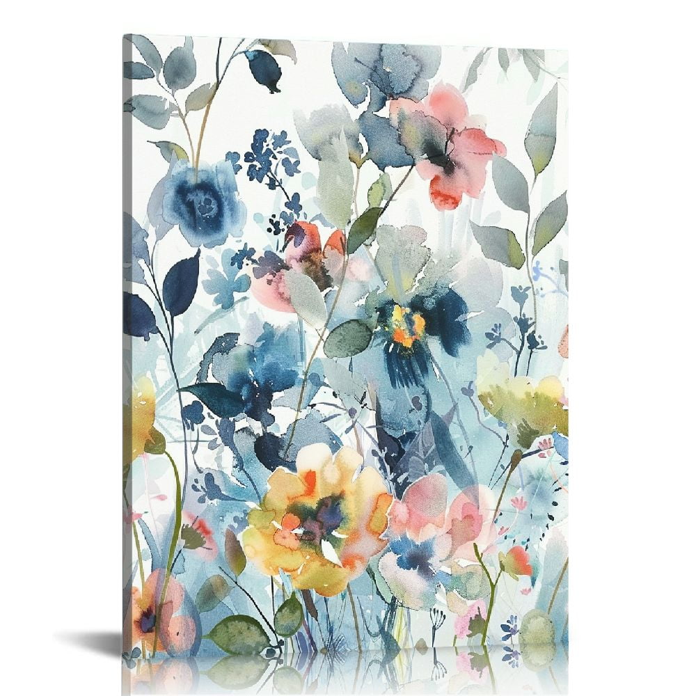 Nawypu Floral Canvas Wall Art Pictures for Wall, Flowers Canvas ...