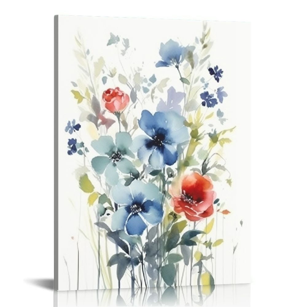 Nawypu Floral Canvas Wall Art Pictures for Wall, Flowers Canvas ...
