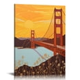 thumbnail image 1 of Nawypu  Floral Pattern Water Bridge Canvas Wall Art, Design by Shane Donahue, 1 of 4