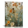 thumbnail image 1 of Nawypu Floral Plants Canvas Wall Art Vintage Floral Art Print Wildflower Canvas Painting Watercolor Flower Wall Art Boho Wildflower Botanical Print Colorful Plant Art Neutral Wildflower Print No Frame, 1 of 4