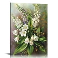 thumbnail image 1 of Awypu Floral Themed Canvas Wall Art - Lily of Bouquet - Watercolor Style Minimalist Wall Art - Exceptional Gift for Female Friend - for Home Living Room Wall Decor, 1 of 5