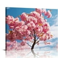 thumbnail image 1 of Nawypu  Flower Canvas Wall Art Cherry Sakura Blossom in Spring Picture Print Modern Home Decor Elegant Flowers Artwork Abstract Floral Paintings on Canvas for Bedroom Girls Room Decor, 1 of 4