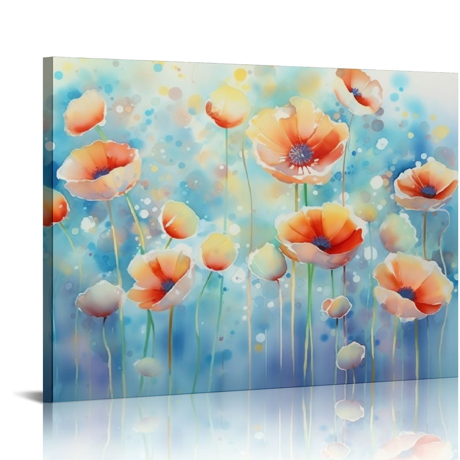 Nawypu Flower Canvas Wall Art Decor Colorful Abstract Floral Pictures ...