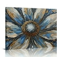 thumbnail image 1 of Nawypu Flower Canvas Wall Art for Living Room Large White Blue Flower Picture Giclee Print Painting Wall Decor Framed Artwork Ready to Hang for Home Bedroom Wall Decoration, 1 of 6