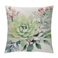 thumbnail image 1 of Nawypu  Flower Decorative Throw Pillow Cover Plant Leaves Pillow Case Square Cushion Cover, 1 of 5