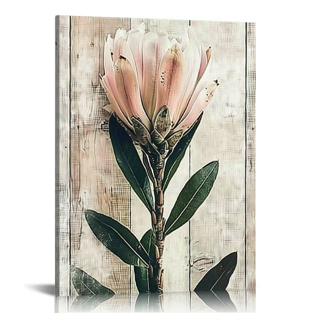 Nawypu Flower Picture Canvas Wall Art: Living Room Bathroom Bedroom ...