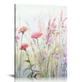 thumbnail image 1 of Nawypu  Flower Wall Art Colorful Botanical Decor Pink Wildflower Pictures Watercolor Canvas Prints Framed Painting for Kitchen Living Room Bedroom Bathroom, 1 of 4