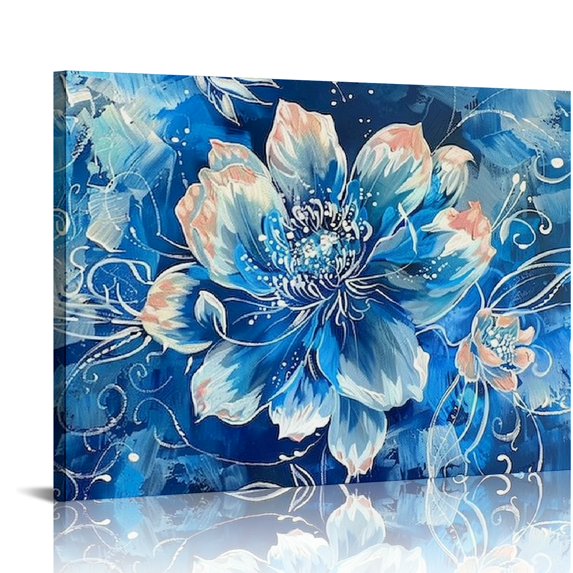 Awypu Flower Wall-Art for Living Room Large Size - Office Wall Art ...