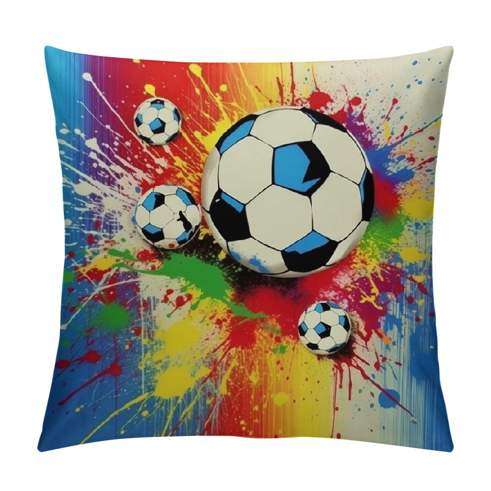 Nawypu Football Pillows Decorative Throw Pillow Cover Sports Passion ...