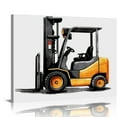 thumbnail image 1 of Nawypu Forklift Truck Print Watercolor Construction Lift Truck Paintings Canvas Wall Art 12x12 Construction Vehicle Poster Canvas Boys Nursery Artwork Ready to Hang Home Playroom Decor (Framed), 1 of 4