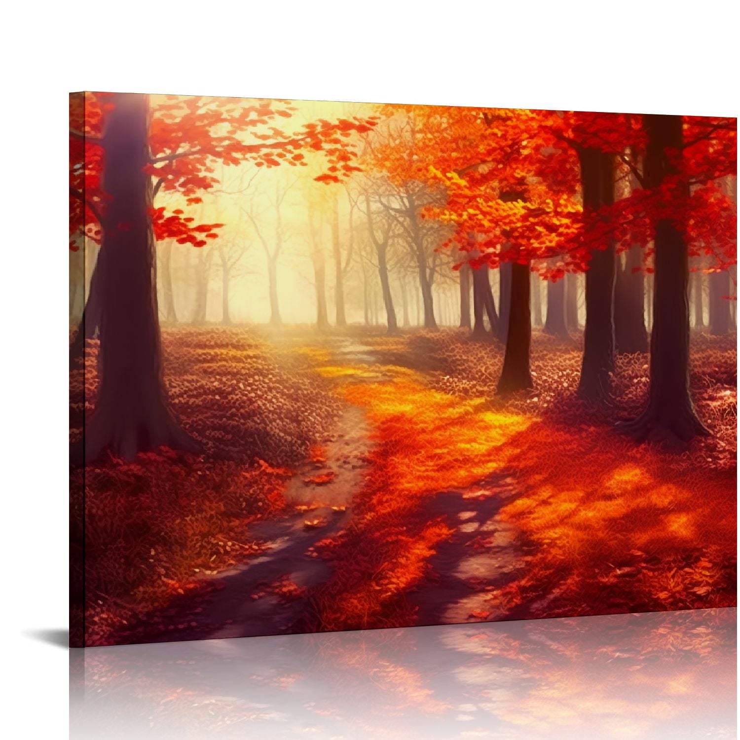 Awypu Four Season Canvas Wall Art Forest Changing in Spring Summer ...