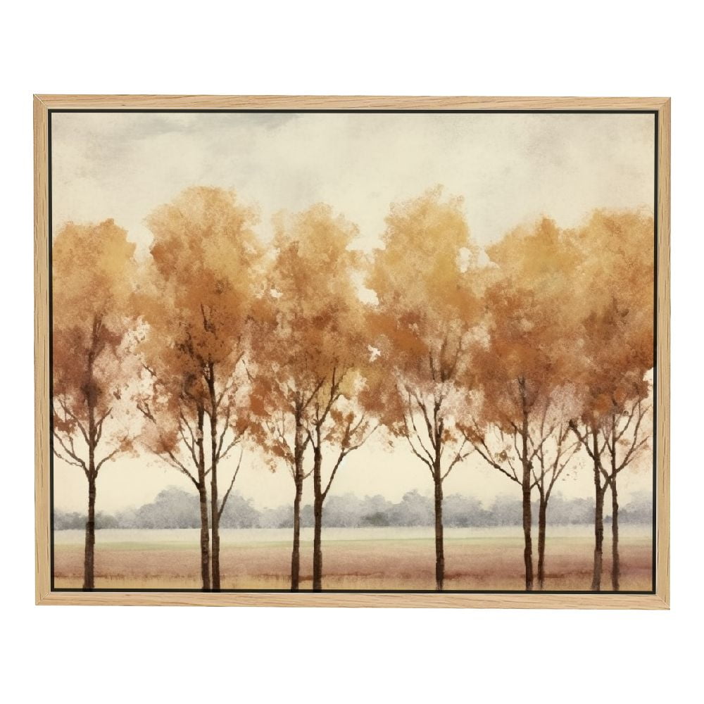 North Bend Trees By Aaron Reed - Wall Art - Orange