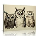 thumbnail image 1 of Nawypu  Framed Canvas Print Wall Art Owls Animal Minimalist Vintage Decorative Geometric Minimalism for Bedroom, 1 of 4