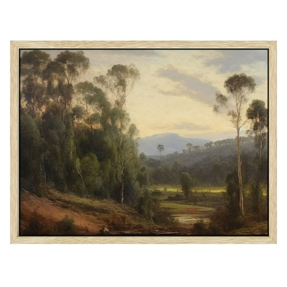 Nawypu Framed Canvas Prints Wall Art Decor, Nature Landscape Paintings Artwork, Vintage Farmhouse Decor, Retro Wall Decoration for Bedroom Living Room Bathroom