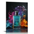 thumbnail image 1 of Nawypu Framed Fashion Modern Graffiti Wall Art Colorful Street Art Canvas Painting - Perfume Bottle Posters Colorful Print Pop Art Pictures Wall Decor, 1 of 4