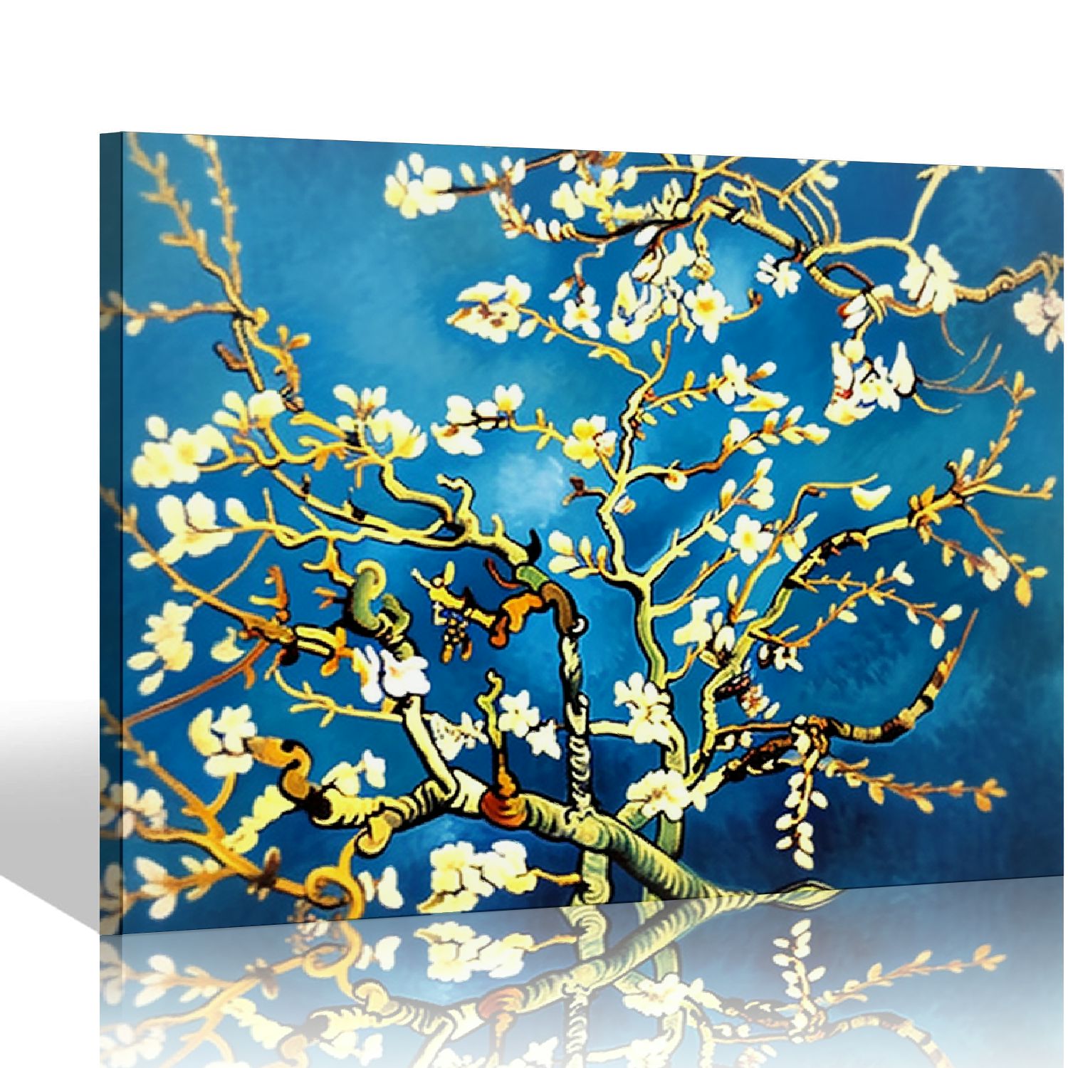 Nawypu Framed Wall Art Giclee Canvas Prints of Almond Blossom by