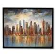 thumbnail image 1 of Nawypu Framed Wall Art Large Cityscape New York Wall Decor Canvas Prints Abstract Brown City Theme Paintings Modern Canvas Wall Art for Living Room Bedroom, 1 of 4