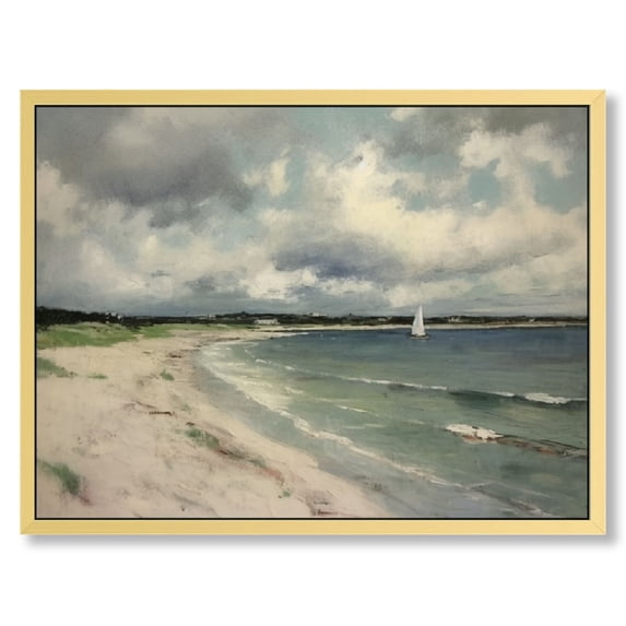 Nawypu Framed Wall Art Maritime Scenery Decorations Vintage Ocean Scenery Artworks Canvas Prints Bathroom Pictures Farmhouse Office Home Wall Decor