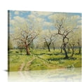 thumbnail image 1 of Nawypu  Framed Wall Art of The White Orchard Famous Oil Paintings Reproduction Abstract Canvas Prints for Home Living Room Decorations, 1 of 4