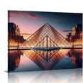 thumbnail image 1 of Nawypu  France Louvre Architectural Landscape Poster Travel Poster Healing Poster Canvas Painting Posters And Prints Wall Art Pictures for Living Room Bedroom Decor, 1 of 6