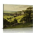 thumbnail image 1 of Nawypu French Country Wall Art Decor Boho Art Deco Victoria Picture Bathroom Modern Farmhouse Kitchen Poster Print Aesthetic Vintage Landscape, Green Nature Meadow Forest Lake Tree Botanical Sketch, 1 of 4