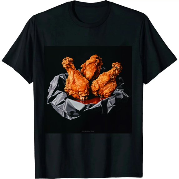 Nawypu Fried Chicken Funny Men Women Chicken Wings Fast food Lover T-Shirt