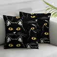 thumbnail image 1 of Awypu Funny Cat Faces Pillow Covers, Cat Pillows for Cat Lovers, Cat Gifts for Cat Lovers Women, Cat Mom Gifts, Crazy Cat Lady Gifts, Cat Throw Pillows Covers Cases, Cat Decor for Home,2 Pcs, 1 of 6