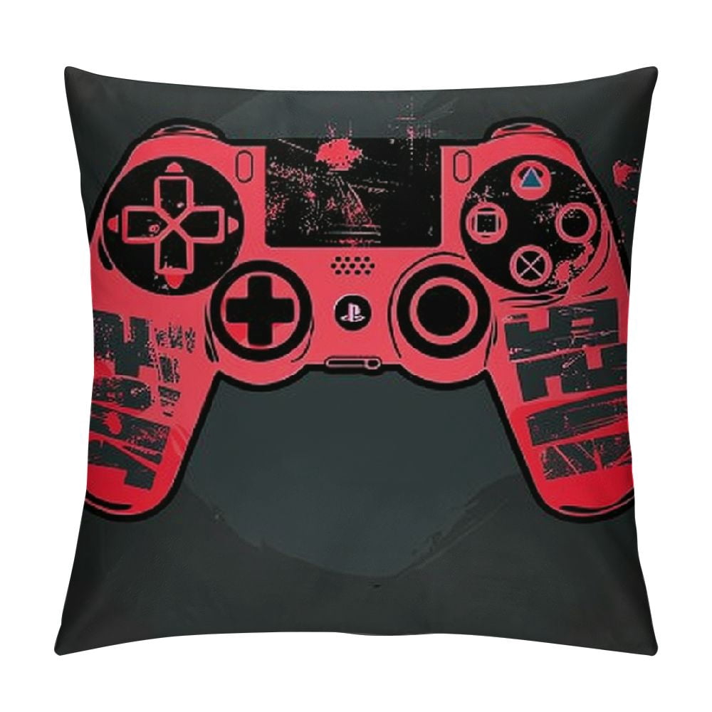 "I Can't Hear You I'm Gaming" Throw Pillow Cover - 18x18 Inch Gamer Room Decor, Funny Gift For Teen Boys