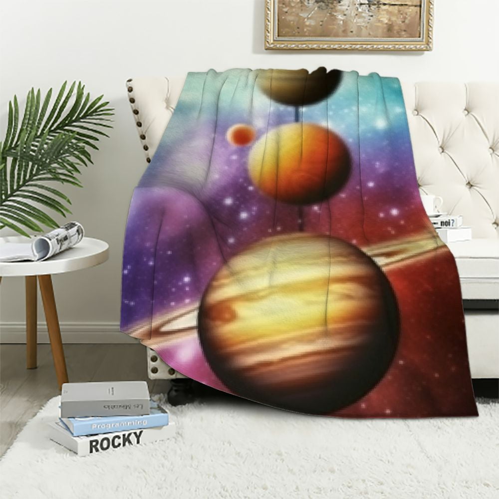 Nawypu Galaxy Blanket Planet Nebula Throwing Blanket Universe Small ...