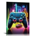 thumbnail image 1 of Nawypu  Gaming Controller Wall Art Game Wall Decor, Retro Video Game Art Posters Cool Game Handle Canvas Prints for Gamers Girls' Accessories and Boys' Gaming Bedroom Decor, 1 of 4