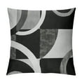 thumbnail image 1 of Nawypu Geometry Pillow Covers Modern Grey Black White Throw Pillow Covers Abstract Square Cushion Covers Geometric Stripe Modern Creative Decorative Pillow Covers Bedroom Decor, 1 of 5
