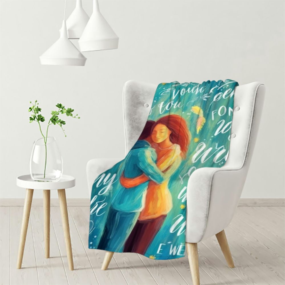Hug Blanket Get Well Gift For Women Men Super Soft Inspirational Words Healing Blanket Care Package Comforting Gift Cancer Patients Others Hard Times Thi