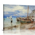 thumbnail image 1 of Nawypu Giovanni Boldini, Return of The Fishing Boats, Étretat, Art Print, Vintage Art, Canvas Poster Wall A Canvas Art Poster And Wall Art Picture Print Modern Family Bedroom Decor Posters, 1 of 4