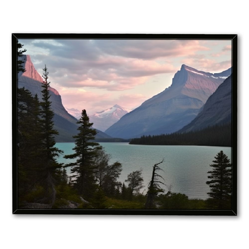 Nawypu Glacier National Park Lake St. Mary Landscape Poster Pictures