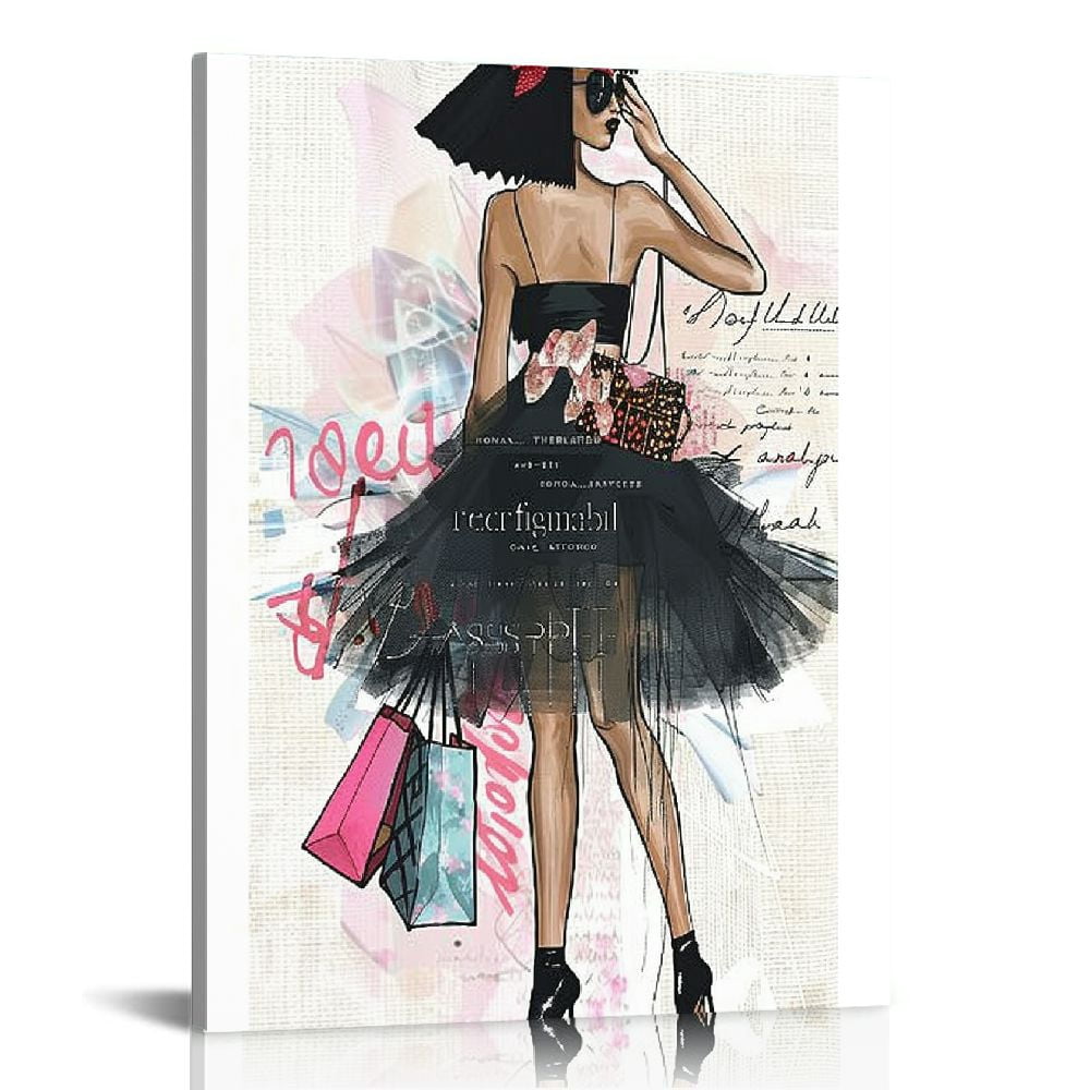 Nawypu Glam Wall Art for Women - Black Women Wall Art - African ...