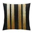 thumbnail image 1 of Nawypu Gold Throw Pillow Covers - Soft Decorative Luxury Cushion Covers Pillow Cases with Gold Leather for Sofa Bedroom Livingroom Car,Black, 1 of 5