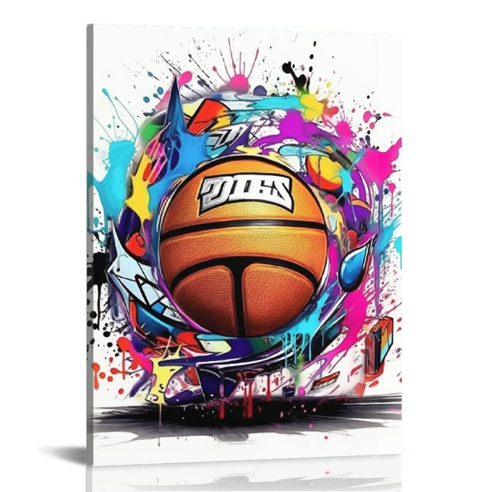 Nawypu Graffiti Canvas Wall Art Banksy Canvas Wall Art Cool Framed