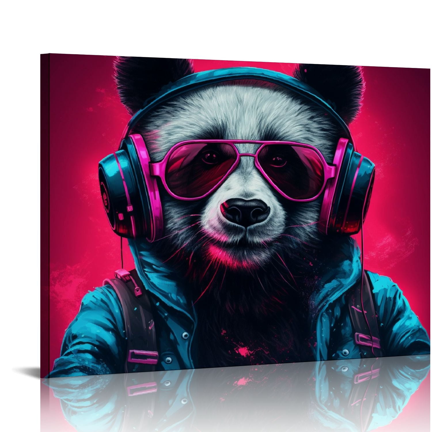 Nawypu Graffiti Wall Art Funny Animal Canvas Pictures for Bedroom ...