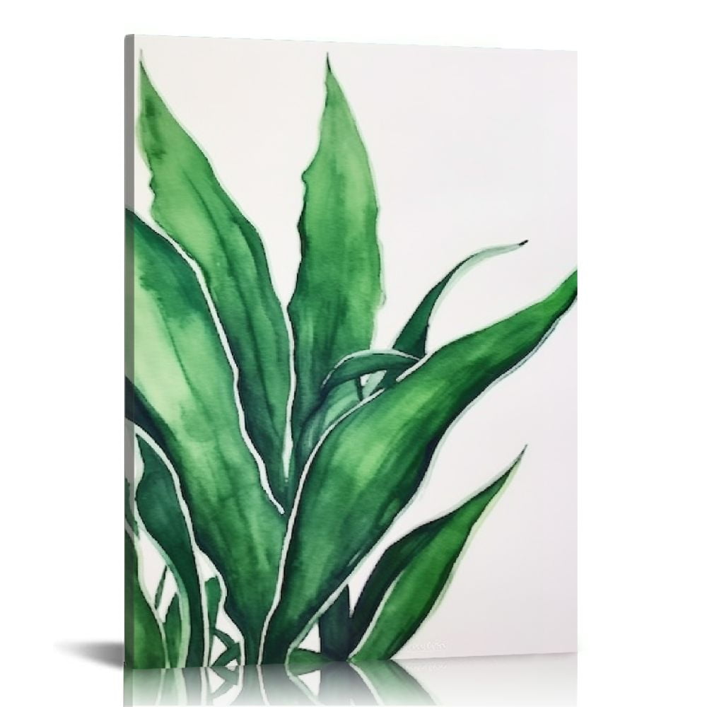 Nawypu Green Leaf Wall Art Wall Decor Leaf Prints Wall Art for Dining