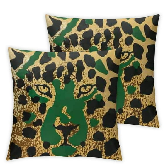 Nawypu Green Leopard Print Body Pillow Covers, Soft Bed Throw Pillowcases Breathable Cooling Long Lumbar Body Pillow Sham Cover for Bed Sofa Spring St. Patrick's Day Holiday 2pc