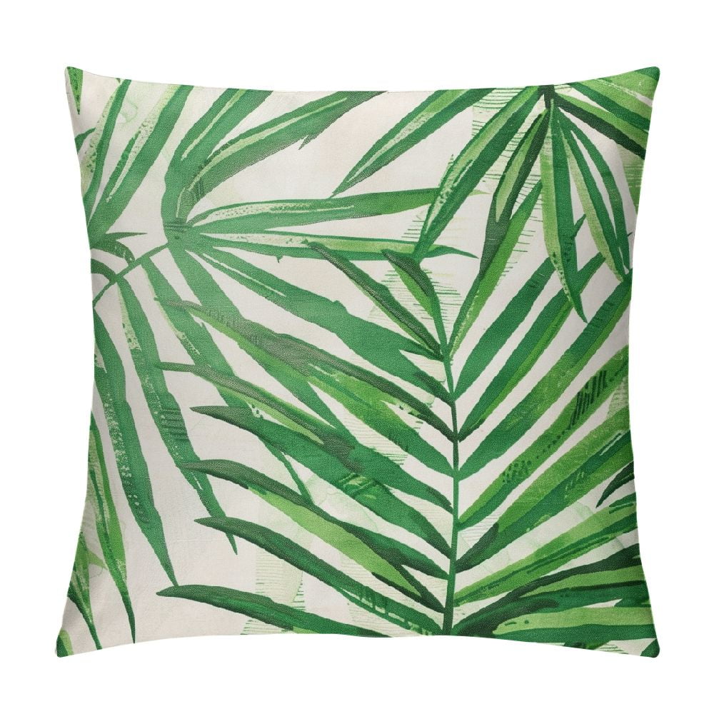 Nawypu Green Plant Leaf Decorative Throw Pillow Covers for Couch Bed