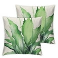 thumbnail image 1 of Nawypu  Green Plant Throw Pillow Covers  Decorative Green Succulent Leaves Square Pillow Cases 2pcs Farmhouse Spring Green Plants Cushion Covers for Sofa Couch Home Decoration, 1 of 6