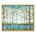 thumbnail image 1 of Nawypu Green View White Birch Forest Canvas Nature Plant Picture Wildlife Trees Landscape Artwork Home Framed Wall Art for Living Room Bedroom Office Wall Decoration, 1 of 5