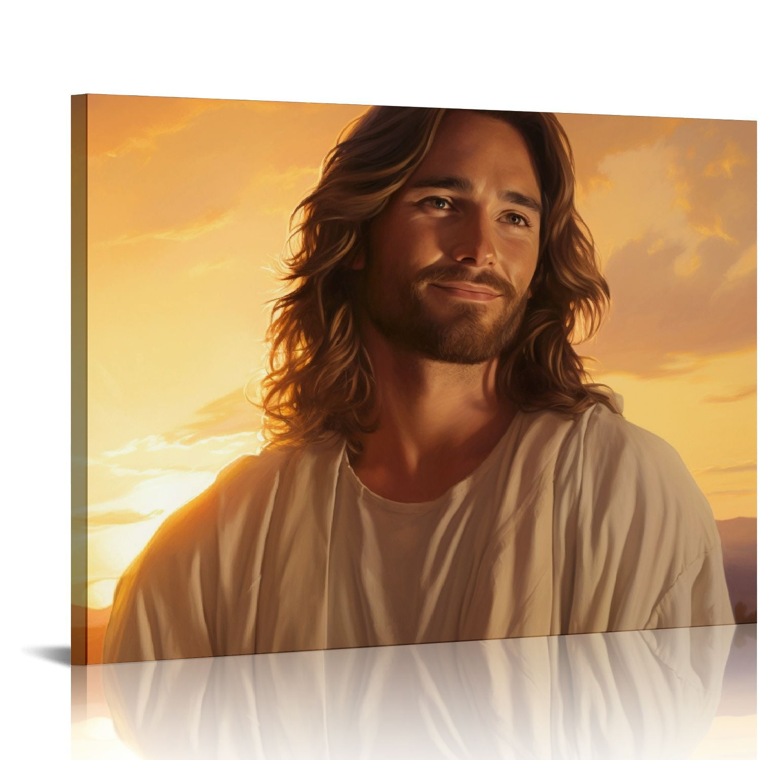 Nawypu Greg Olsen - Walk with Me Christ Jesus Poster Canvas Wall Art Print  Picture Modern Home Room Decor - Walmart.com, image size:1500x1500