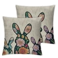 thumbnail image 1 of Nawypu  Happy Easter He is Risen Throw Pillow Covers Cross Bunny Bless Our Home Cushion Case Decoration for Sofa Couch &nbsp;2pc, 1 of 6