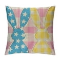 thumbnail image 1 of Nawypu Happy Easter Pillow Covers Welcome Peeps Buffalo Plaid Bunny Rabbit Easter Decor Spring Outdoor Pillows Decorative Throw Pillows Cases Set of Cushion Covers for The Home Couch Sofa, 1 of 5