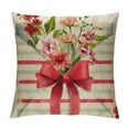 thumbnail image 1 of Nawypu Happy Mothers Day Pillow Covers Pink Carnation Floral Throw Pillow Covers I Love Mom Cushion Covers Pillow Case Gift for Mother Grandma Birthday Home Outdoor Sofa Decoration, 1 of 5